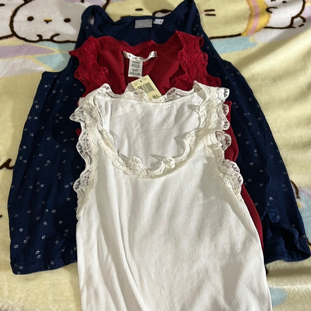 Max studio lace top